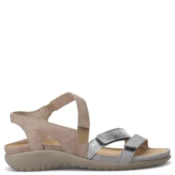 Naot Sandals|Women's , Whetu Sandal Grey Silver/Sand