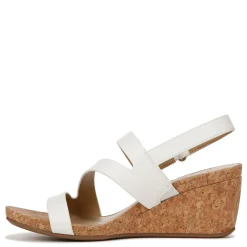 Naturalizer Wedges|Women's , Adria Sandal White