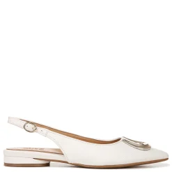 Naturalizer Flats|Women's , Bixby 2 Flat Warm White Straw Fabric