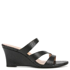 Naturalizer Wedges|Women's , Breona Sandal Black Snake Print