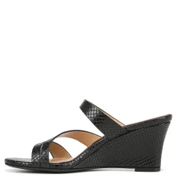 Naturalizer Wedges|Women's , Breona Sandal Black Snake Print