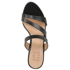Naturalizer Wedges|Women's , Breona Sandal Black Snake Print