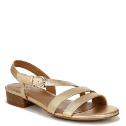 Naturalizer Sandals|Women's , Hilma Sandal Dark Gold Faux Leather