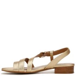 Naturalizer Sandals|Women's , Hilma Sandal Dark Gold Faux Leather