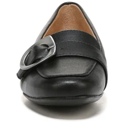 Naturalizer Flats|Women's , Kayden Moc Slip-On Black