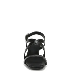 Naturalizer Sandals|Women's , Kiki Sandal Black Snake Print Faux Leather