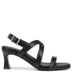 Naturalizer Pumps & Heels|Women's , Kiki Sandal Black Snake Print Faux Leather