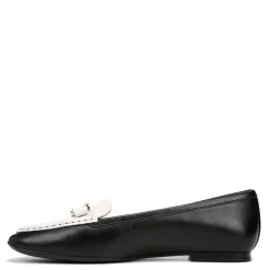 Naturalizer Flats|Women's , Layla Loafer Black White