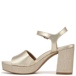 Naturalizer Pumps & Heels|Women's , Lilly Sandal Champagne Faux Leather