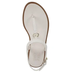 Naturalizer Sandals|Women's , Lizzi Sandal Warm White Faux Croco Leather