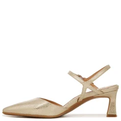 Naturalizer Pumps & Heels|Women's , Tara Pump Gold Faux Leather