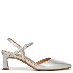 Naturalizer Pumps & Heels|Women's , Tara Pump Silver Faux Leather
