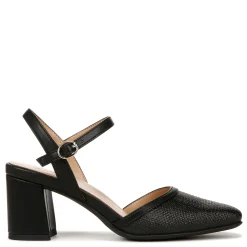 Naturalizer Pumps & Heels|Women's , Wave Pump Black Straw Fabric
