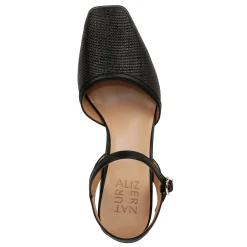 Naturalizer Pumps & Heels|Women's , Wave Pump Black Straw Fabric