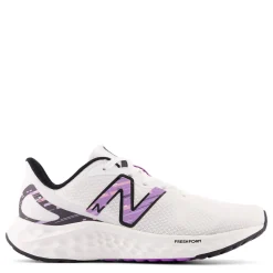 New Balance Sneakers & Athletic|Women's , Arishi Fresh Foam v4 Running Shoe White/Black/Purple Fade