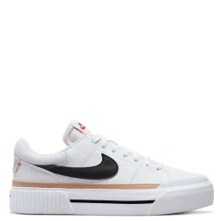 Nike Sneakers & Athletic|Women's , Court Legacy Lift Platform Sneaker White/Black- Hemp