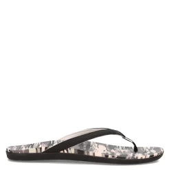 OluKai Sandals|Women's , Ho'opio Hau Sandal Black Camo