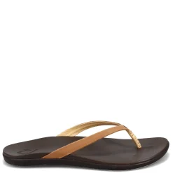 OluKai Sandals|Women's , Ho'opio Thong Sandal Brown
