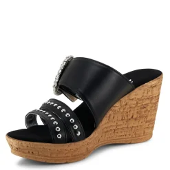 Onex Wedges|Women's , Bashful Sandal Black