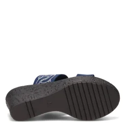 Onex Wedges|Women's , Bernice Sandal Navy