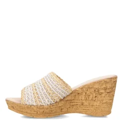 Onex Wedges|Women's , Claire Sandal White