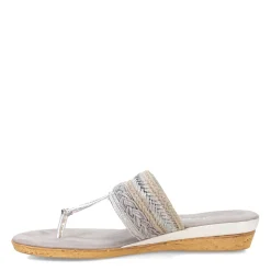 Onex Wedges|Women's , Coast Sandal Silver