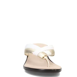 Onex Wedges|Women's , Melba Sandal White Gold