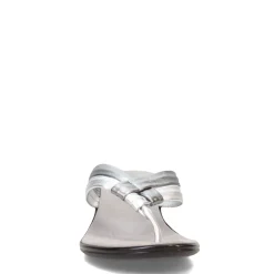 Onex Wedges|Women's , Melba Sandal Pewter Silver Metallic Mix