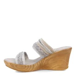 Onex Wedges|Women's , Tabitha Sandal Silver Mix