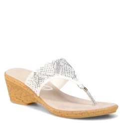 Onex Wedges|Women's , Valorie Sandal White