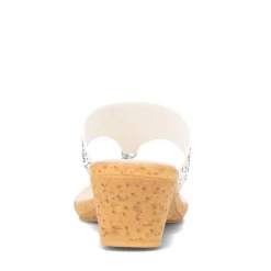 Onex Wedges|Women's , Valorie Sandal White