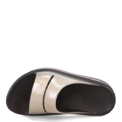 OOFOS Sandals|Women's , OOmega OOahh Luxe Sandal Latte