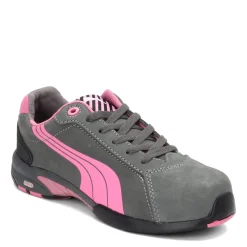 Puma Safety Work & Safety|Women's Puma, Balance Steel Toe Work Shoe Grey Pink