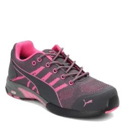 Puma Safety Sneakers & Athletic|Women's Puma, Celerity Knit Steel Toe Work Shoe Gray Pink