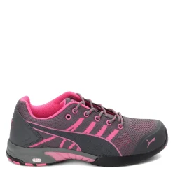 Puma Safety Sneakers & Athletic|Women's Puma, Celerity Knit Steel Toe Work Shoe Gray Pink