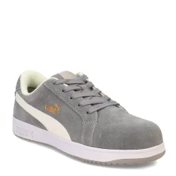 Puma Safety Sneakers & Athletic|Women's Puma, Iconic Low SD CT Work Shoe Gray