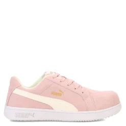 Puma Safety Work & Safety|Women's Puma, Iconic Suede Low Work Shoe Pink