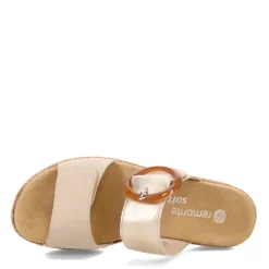 Remonte Wedges|Women's , R6858 Sandal Beige