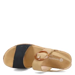 Remonte Wedges|Women's , Rock Sandal Pazifik