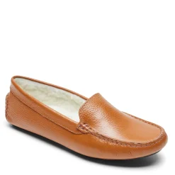 Rockport Slip-On Shoes|Women's , Bayview Lined Moc Slipper Tan