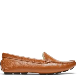 Rockport Slip-On Shoes|Women's , Bayview Lined Moc Slipper Tan