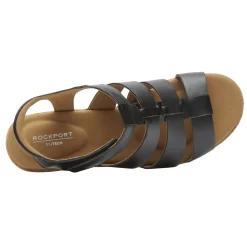 Rockport Wedges|Women's , Briah Gladiator Sandal Black