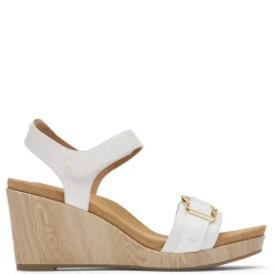 Rockport Sandals|Women's , Briah II Two Band Sandal White