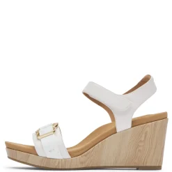 Rockport Sandals|Women's , Briah II Two Band Sandal White