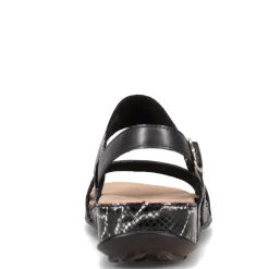 Romika Sandals|Women's , Fidschi 67 Sandal Black Snake Print