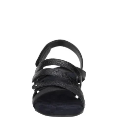 Ros Hommerson Sandals|Women's , Breeze Sandal Black Pebble Patent Leather