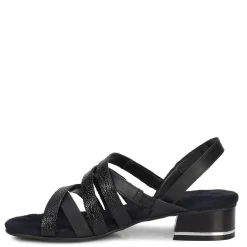 Ros Hommerson Pumps & Heels|Women's , Breeze Sandal Black Pebble Patent Leather