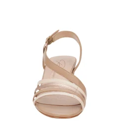 Ros Hommerson Sandals|Women's , Lettie Sandal Rose Gold Metallic Leather