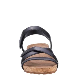 Ros Hommerson Wedges|Women's , Pool Sandal Black Leather