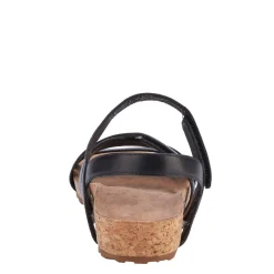 Ros Hommerson Wedges|Women's , Pool Sandal Black Leather